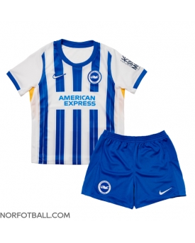 Billige Fotballdrakt Brighton Replika Hjemmedraktsett Barn 2024-25 Kortermet (med bukser)